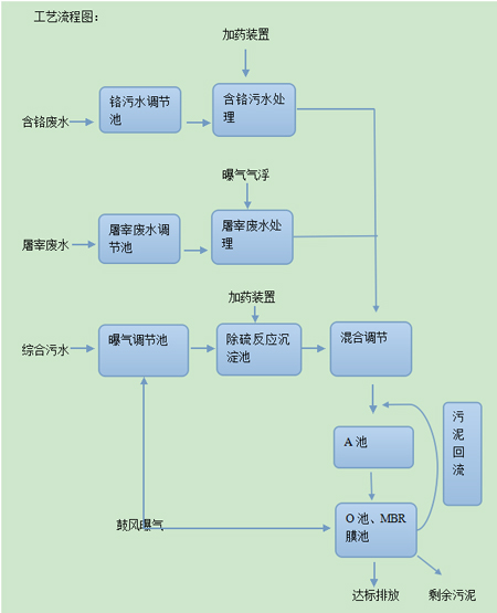 山東濱州華陽實業有限公司污水處理達到一級A標準